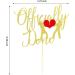 Arthsdite 1Pc Officially Done Cake Topper Divorce Cake Decoration Single Divorce Freedom Cake Topper for Broken Up Free at Last Bye Felicia Newly Unwed Party Decoration - Gold Glitter - Buy Online on SooperMarket.com