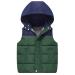 Happy Cherry Boys' Girls' Gilets Kids Waistcoat Toddlers Winter Warm Puffer Vest Jackets Lightweight Water Resistant Hoodie Gilets Windproof Down Vest 3-13 Years 3-4 Years 02-Green