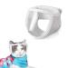 Cat muzzle badaren breathable mask for cats muzzle for cat care mouth cover cat adjustable cat muzzle with breathable mesh and PVC face protection for cats (M)