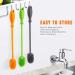 Silicone Bottle Cleaning Brush with Long Handle - 31cm/12.5 - Perfect for Baby Bottles, Hydro Flask, Sports Bottles, Vases and Glassware - Orange - Qty 1 - Buy Online on SooperMarket.com