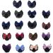 BEALIFE Elegant And Professional Snood Net Bow Hair Net For Stylish Hairdos Professional Hair Plate Mesh Pocket Cloth Good Gifts Two Bows-wine red - Buy Online on SooperMarket.com