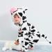 COOKY.D Unisex Winter Hooded Romper Jumpsuit - 24-30 Months Cow Print - Buy Online on SooperMarket.com