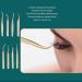 8pcs Eyelash Extension Tweezers Set - Curved & Straight Stainless Steel Beauty Tools for Professional Eyelash Application - Buy Online on SooperMarket.com
