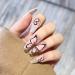 Butterfly Press on Nails Long, 24Pcs Pink Butterfly Exquisite Design Fake Nails Full Cover Acrylic Nails Glossy Square Glue on Nails for Spring Nail Art Decorations Artificial Stick on Nails for Women Transparent Pink Butterfly