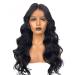 SHIYID Body Wave Hair Wig Lace Front Wigs With Natural Hairline Black Color High Temperature Fiber Synthetic Lace Front Wig