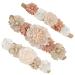 WJRQD 3 Pieces Baby Girl Flower Headbands With Stain Band Flower Band Headband Baby Christenning Headband Newborn Headband Baby Hair Accessories for Party Wedding Family Photo