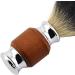 1Pcs Pure Hair Beard Brush - Men's Shaving Brush with Wooden Handle for Perfect Grooming & Styling - Buy Online on SooperMarket.com