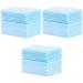 minkissy 1800 Pcs Nail Polish Remover Cotton Pads Nail Dip Remover Makeup Cotton Pads Makeup Remover Pad Nail Paint Remover Pads Cotton Square Pad Face Cotton Pads Makeup Pad Disposable Mx3pcs Sky-bluex3pcs