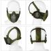 Buy Aoutacc Foldable Airsoft Mask - Half Face Mask with Ear Protection for War Games Hunting & Paintball - International Shipping Available - Buy Online on SooperMarket.com