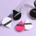 MAANGE 6 Pcs Triangle Makeup Puff Set for Loose Powder - Soft Face Body Foundation Puffs - Triangular Design for Contouring - 3 Black + 3 White - Buy Online on SooperMarket.com