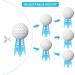 EROMAP Indoor Golf Tees Set - 18 Pcs Plastic Tees for Practice on Turf & Driving Range - Winter Golf Tees in Tall + Short Sizes (Yellow, Green, Pink) - Buy Online on SooperMarket.com