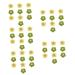 EXCEART 50 Pcs Hairpin Accessories Bow Phone Case Knitted Flowers Patches Puff Flower Diy Charm Child Plaque