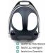 Stirring Iron Insert with Slip Protection | 1 Pair (2 Pieces) - Black Safety Stirrup Caps for Adults | International Shipping Available - Buy Online on SooperMarket.com