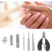Ingrown Toenail Removal Kit Clippers Corrector Ingrown Nails Clippers Pedicure Owl Beak Pliers Adhesive Removers - Buy Online on SooperMarket.com