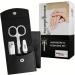 Premium Solingen Nail Care Set - Travel Black Nail Scissors File & Tweezers - Made in Germany - Buy Online on SooperMarket.com