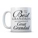 Finger prints Only The Best Grandads Get Promoted to Great Grandad - New Baby Gift Mug