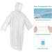Saiweynee Transparent Disposable Rain Ponchos for Adults - Pack of 5 | Waterproof Emergency Gear for Outdoor Activities and Theme Park Visits - Buy Online on SooperMarket.com