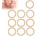 20 Pcs Baby Wooden Rings - Natural 65mm Tinkering Circles for DIY Crafts & Art | Unfinished Wood Rings for Childhood Projects - Buy Online on SooperMarket.com