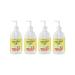 Rebel Green Liquid Hand Soap - Natural Hand Soap Pump Bottles - Bathroom & Kitchen Hand Soap - Hand Wash with Fresh Peppermint & Lemon Scent - (16.9 oz Bottles 4 Pack) Peppermint & Lemon 16.9 Fl Oz (Pack of 4)