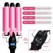 3 Barrel Curling Iron with LCD Temperature Display - 1 Inch Ceramic Hair Crimper for Deep Waves and All Styles - Buy Online on SooperMarket.com