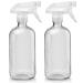 Glass Spray Bottles Empty 16oz Boston Round Bottle Refillable Container for Essential Oils with Funnel Lables Cleaning Products Aromatherapy Lotions Liquid Soaps (WhiteWhite)