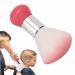 Barber Neck Duster Brush Professional Hair Salon hair removal brush Broken Hairbrush haircut special cleaning brush hair cutting kits for barber haircut shaving cleaning (pink)