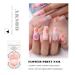 Colorful Matte Long Coffin Press on Nails - Pink Flower Design 24Pcs for Women and Girls - Buy Online on SooperMarket.com
