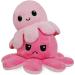 FASTEXX Octopus Reversible Plushies Express Your Mood with our Double-Sided Flip Mood Octopus Plush Reversible Octopus Plushie is Sweetest Gift for all Kids Friends Family on Any Occasion Pink/Pink