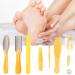 Stainless Steel Foot Dead Skin Removal Tool Set - 9 Pcs Kit for Wet and Dry Cracked Feet - Reusable Foot Rasp for Effective Foot Care - Buy Online on SooperMarket.com