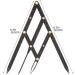 Anneome 1pc Second Generation Scale Calipers Eyebrow Measuring Rulers Makeup Set Stainless Steel 25x5x0.6cm Black - Buy Online on SooperMarket.com