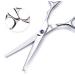 Professional 6.5 inch Hair Cutting Scissors Set for Kids/Women/Men - Barber Salon Kit with Thinning Shears, Saftey Round Head, and Red Handle - Buy Online on SooperMarket.com