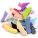 Weekjoey 20Pcs Feather Silicone Beads Jewelry Making DIY Bracelet Necklace Pendant - Soft Colorful Loose Beads in 20 Colors for Handmade Supplies - Buy Online on SooperMarket.com