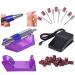 AW 22000RPM Electric Nail File Drill for Manicure Pedicure - Adjustable Speed Handpiece with Powder Brush and Finger Separator - Buy Online on SooperMarket.com
