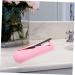 Angoily Silicone Makeup Brush Organizer Bag - Pink Cosmetic Brush Holder & Storage - Small Makeup Bags (20.5x6.5cm) for International Shipping - Buy Online on SooperMarket.com