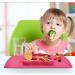Silicone Divided Toddler Plates - Non Slip Suction Plates for Babies & Kids - BPA Free FDA Approved - 7owl-red - Buy Online on SooperMarket.com