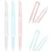 Shop WLLHYF 3-Piece Glass Cuticle Pusher Set - Dual-Ended Manicure Tools for Nail Care (Blue Pink Transparent) | International Shipping Available - Buy Online on SooperMarket.com