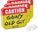 CAUTION 'Grumpy Old Git' Sugar Free Mints in Colourful Embossed Carry Tin - 30g (1)
