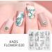 Alexnailart Nail Art Stamping Plate Flowers Geometric Template Image Plate Nail Art Tools (FL020) - Buy Online on SooperMarket.com