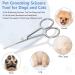 Buy Adiwo 10.5 cm Stainless Steel Dog Hair Scissors | Rounded Fur Scissors for Perfect Coat Care | International Shipping - Buy Online on SooperMarket.com
