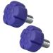 TUCANA 1 Pari Star Shape 85A Rubber Roller Skate Stopper with 5/8 Bolt, Adjustable Rubber Plugs Brake Block Toe Stop, Skate Accessories for Double-Row, Durable, Non-Marking Flower Blue