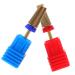 minkissy 2pcs Grinding Head Pedicure Drill Bits Nail Drill Heads Nail Polishing Head Nail Beauty Tools Toe Nail Drill Bits Gel Remover for Nails Nail Drill Bits Cuticle Set Acrylic Alloy 7X1.3CM As Shown
