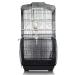 SYOOY Universal Bird Cage Cover Seed Catcher Adjustable Birdcage Cover Soft Nylon Mesh Netting Skirt for Parrot Parakeet Round Square Birdcages - Black ( Not Included Birdcage)