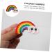 ABOOFAN 2 Pairs Rainbow Barrettes Snap Side Clamp Snap Hair Clip Colorful Hair Clips Rainbow Eardrop Props Kid Crafts Supplies Cotton Rainbow Pendant Girl Cartoon Alloy Flower Hairpin - Buy Online on SooperMarket.com