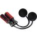 CyberDyer Jump Rope Speed Ropeless Skipping Rope Fits Any Skill Level Best For Staying Fit Weight Loss and General Workouts Red+Black