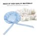 Silk Adjustable Hair Tie Bonnet for Sleeping - Blue | Healeved 1pc Soft Silk Hair Wrap Shower Cap for Night Sleep Care - Buy Online on SooperMarket.com