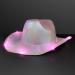 Light Up Iridescent Pink Space Cowgirl Hat with Pink LEDs - Buy Online on SooperMarket.com