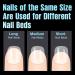 TOMICCA Soft Gel Nail Tips 240PCS Clear Half Matte Full Cover | Pre-Buff No File Nail Tips 12 Sizes | Nail Extensions for Salon and Home DIY - Buy Online on SooperMarket.com