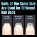 TOMICCA Short Almond Nail Tips - 240Pcs Half Matte Soft Gel & Acrylic Pre-Shaped Full Cover Nails for Nail Extensions - 12 Sizes Available - Buy Online on SooperMarket.com