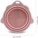 Makeup Brush Cleaner Mat Silicone Cleaning Bowl Scrubber Brush Portable Cleaning Tool Makeup Sponge Powder Puff Silicone Makeup Brush Cleaner Makeup Sponge Cleaner Cosmetic Brush Cleaning Tool Pink - Buy Online on SooperMarket.com