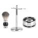 Professional Mens Shaving Kit: Faux Badger Hair Brush Alloy Soap Bowl & Stand Holder - Perfect for a Luxurious Grooming Experience - Buy Online on SooperMarket.com